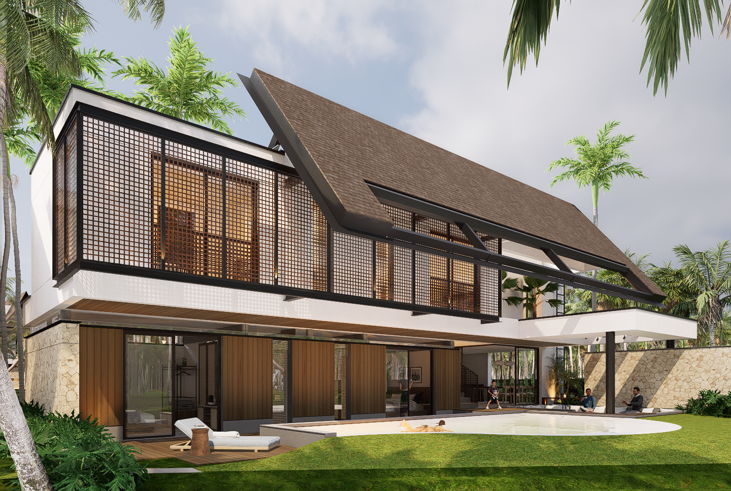 Modern Tropical Freehold 5-Bedroom Villa in Canggu – Close to the Beach