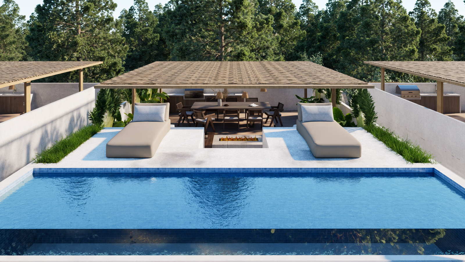 Brand-New Modern 3-Bedroom Villa with Rooftop Pools & Ocean Views in Uluwatu - Freehold