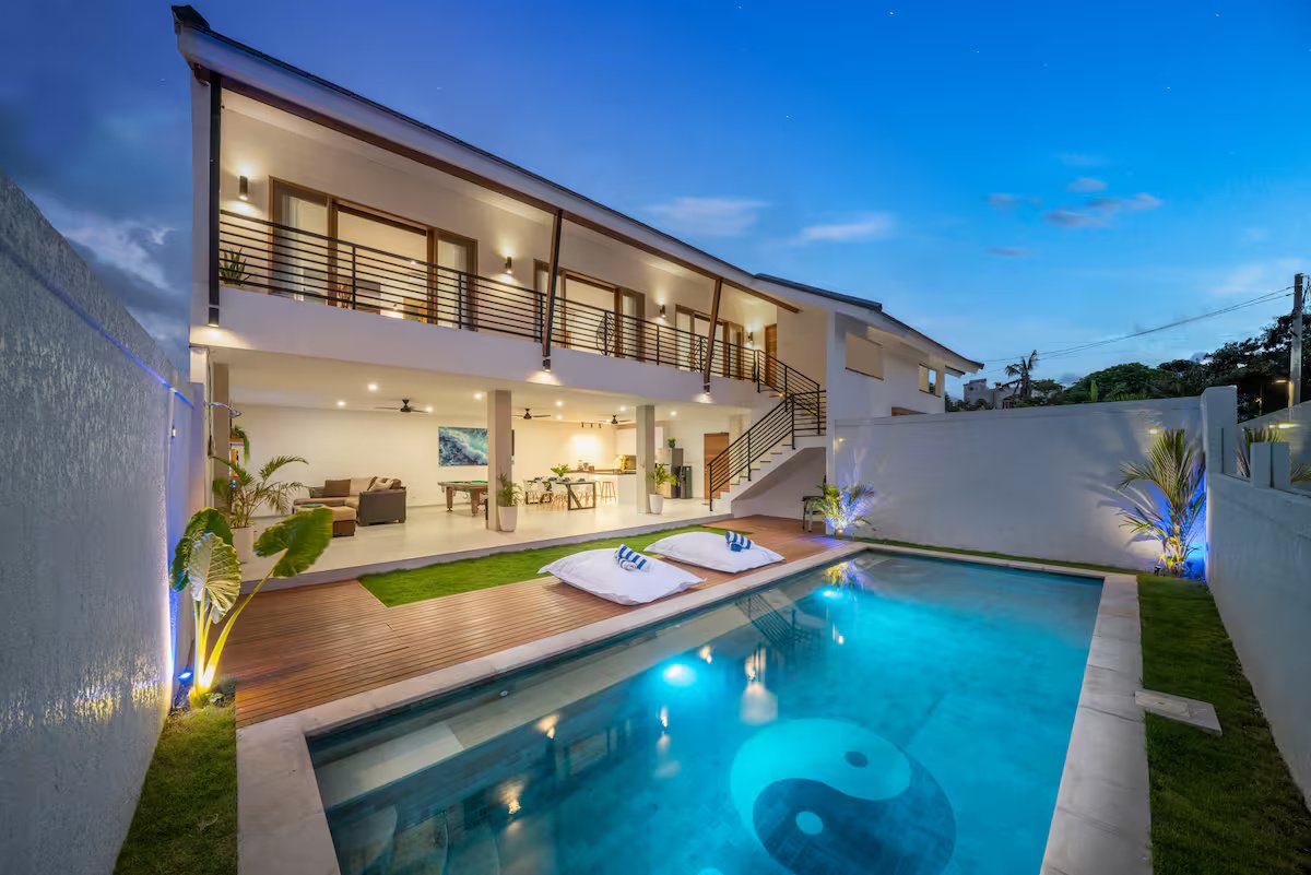 3-Bedroom Modern Tropical Villa in Canggu with Ricefield View