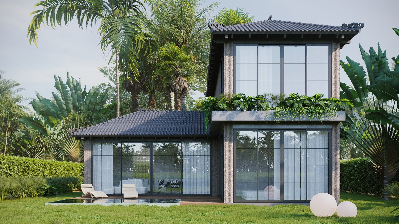 Contemporary Balinese 2-Bedroom Villa For Sale Leasehold in Ubud, Bali