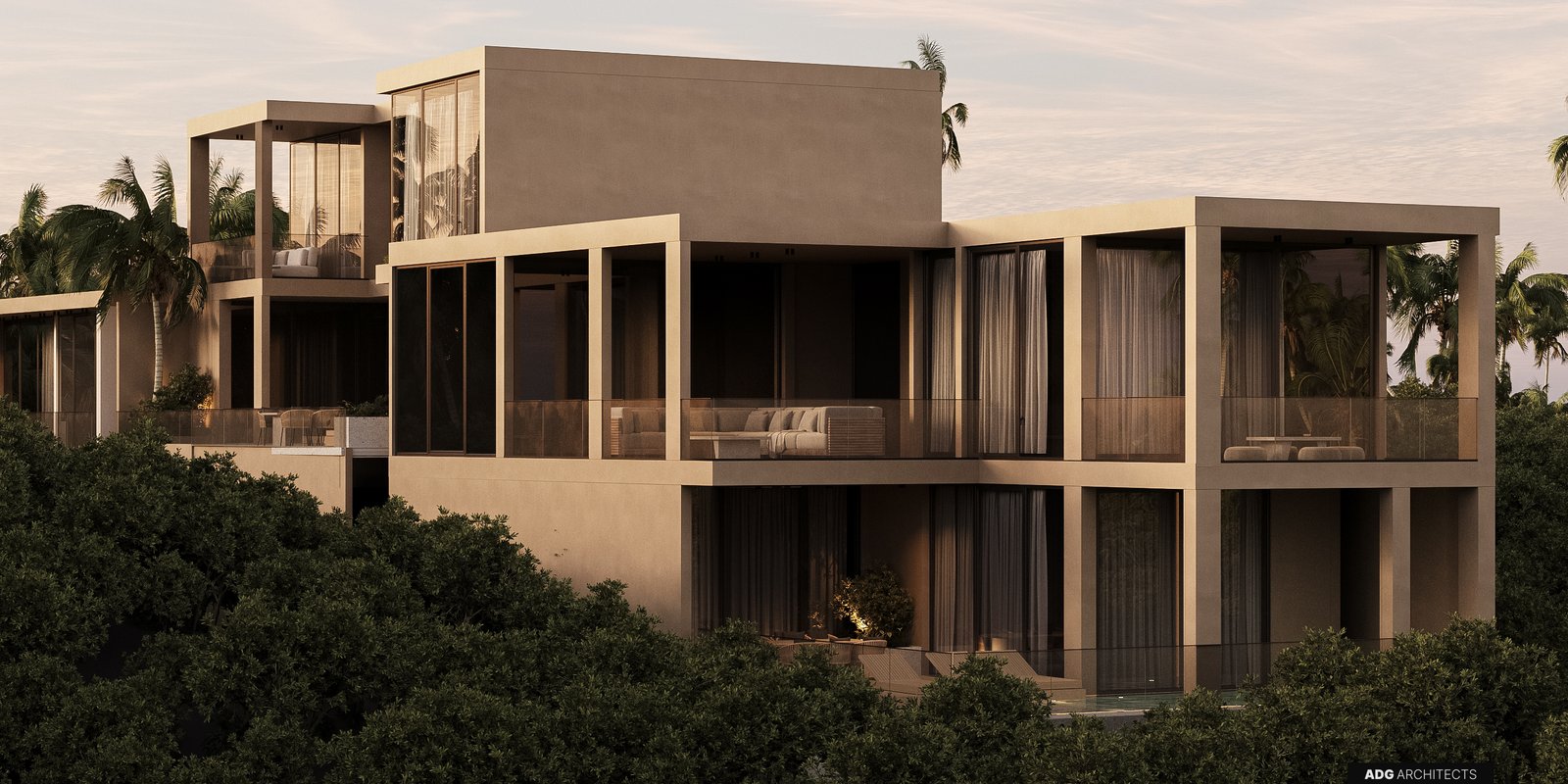 Exclusive Modern Hills  4-Bedroom Villas With Panoramic Ocean Views in Bingin, Bali - Freehold Ownership