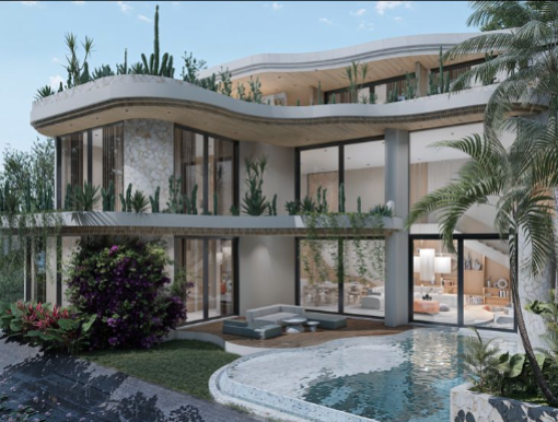 Stunning Modern 4 Bedroom Three-Story Villa Near Balangan Beach Bali