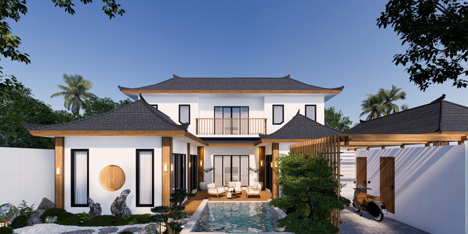 Luxury Japandi-Style Villas in Sanur for Sale  - Close to the Beach